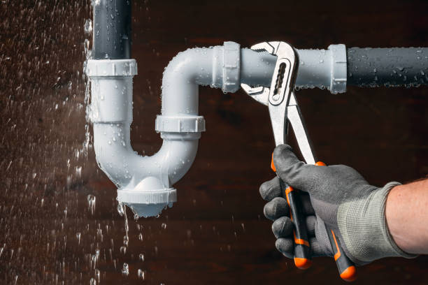 Professional Drain Cleaning technician working in Hadley, NY